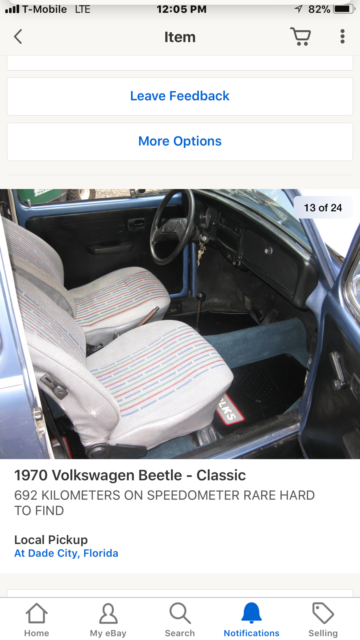 1972 Gray Volkswagen Beetle - Classic Hatchback