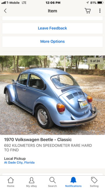1972 Gray Volkswagen Beetle - Classic Hatchback
