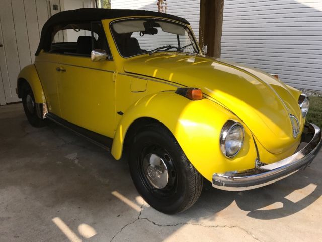 1971 Yellow Volkswagen Beetle - Classic Convertible