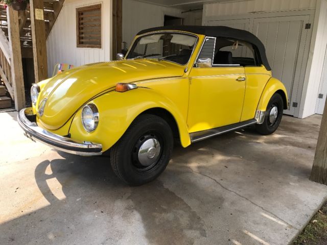1971 Yellow Volkswagen Beetle - Classic Convertible