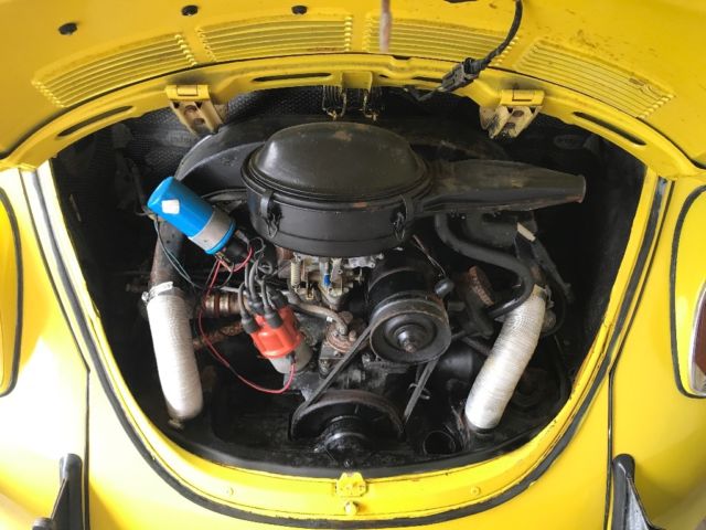 1971 Yellow Volkswagen Beetle - Classic Convertible