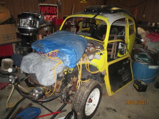1973 Yellow Volkswagen Baha Bug Two Door