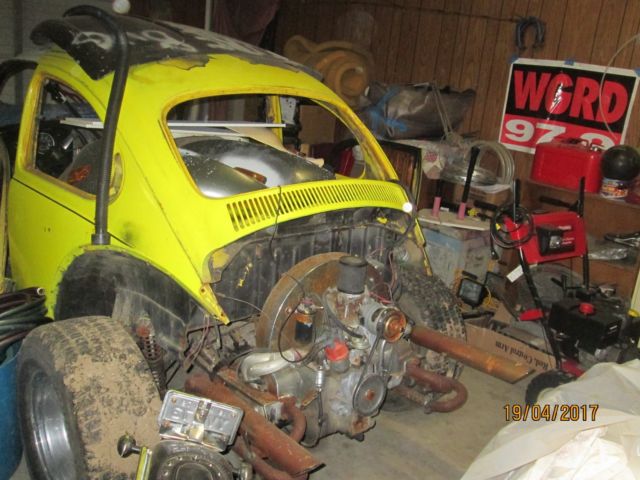 1973 Yellow Volkswagen Baha Bug Two Door