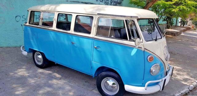 1975 Azul Volkswagen Bus/Vanagon Vans de passeio padrÃ£o