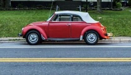 1975 Red Volkswagen Beetle - Classic Convertible