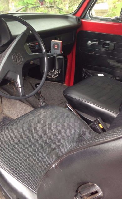 1975 Red Volkswagen Beetle - Classic Convertible