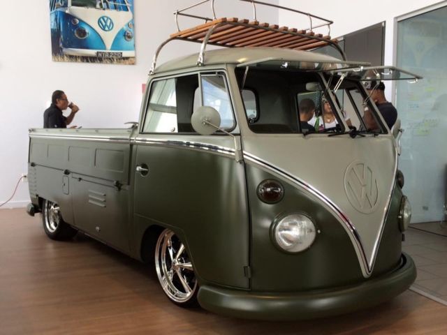 1964 Geen and gray Volkswagen Bus/Vanagon Pickup
