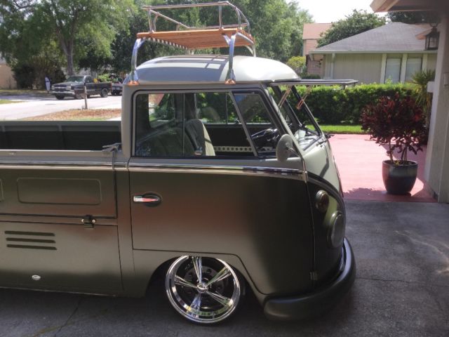 1964 Geen and gray Volkswagen Bus/Vanagon Pickup