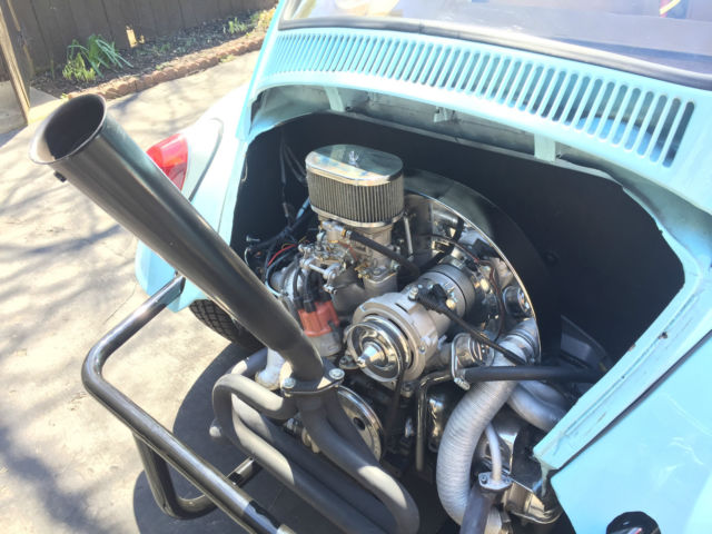 1969 Blue/White Volkswagen Beetle-New Baja