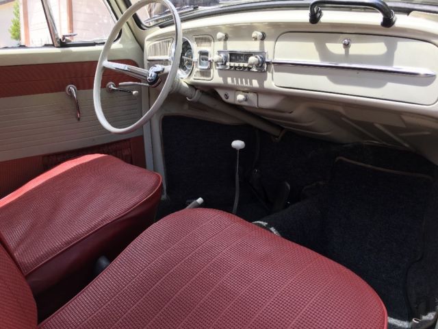 1965 White Volkswagen Beetle - Classic