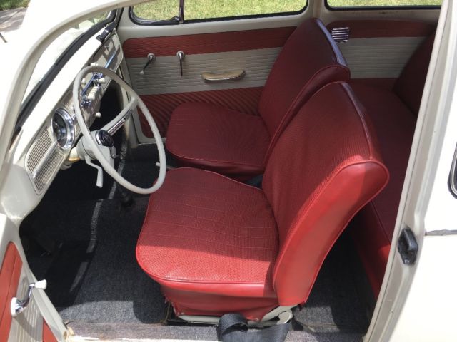 1965 White Volkswagen Beetle - Classic