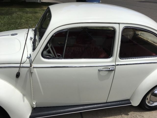 1965 White Volkswagen Beetle - Classic