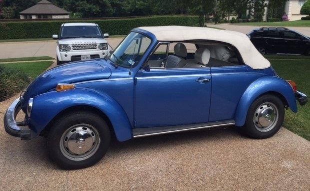 1978 Blue Volkswagen Beetle - Classic Convertible