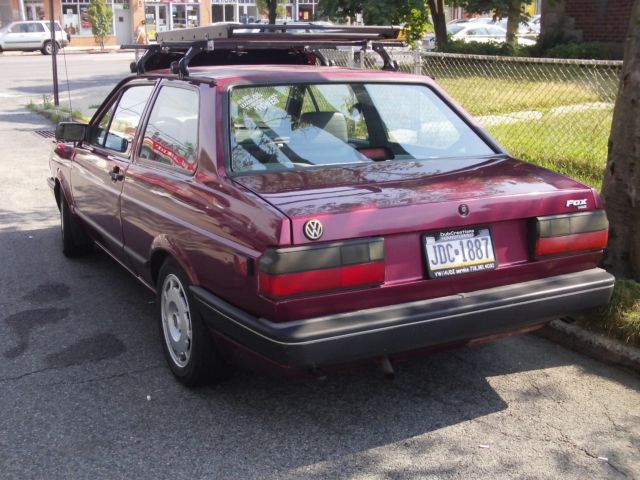 1993 Purple Volkswagen Fox Coupe