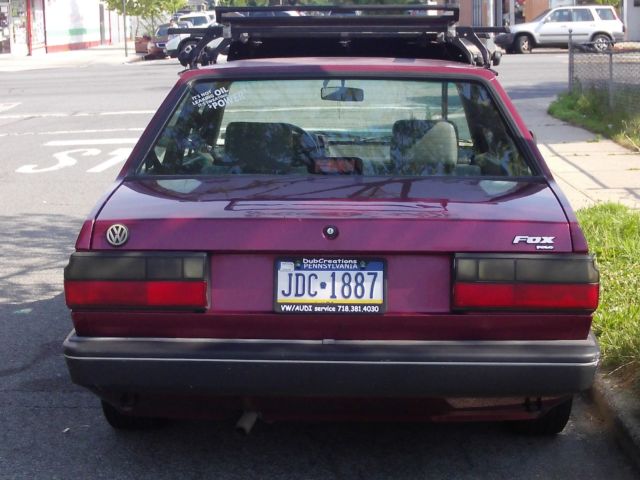 1993 Purple Volkswagen Fox Coupe