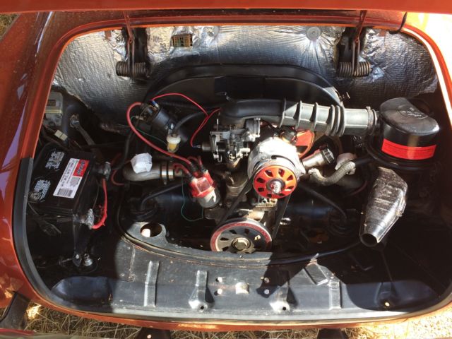 1973 Dark Orange w/silver & gold flake Volkswagen Karmann Ghia Coupe