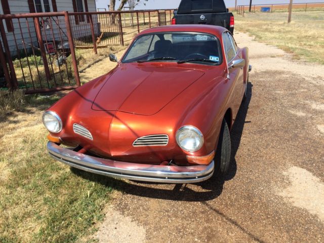 1973 Dark Orange w/silver & gold flake Volkswagen Karmann Ghia Coupe