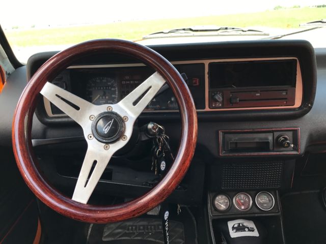 1986 Orange Volkswagen Rabbit Coupe