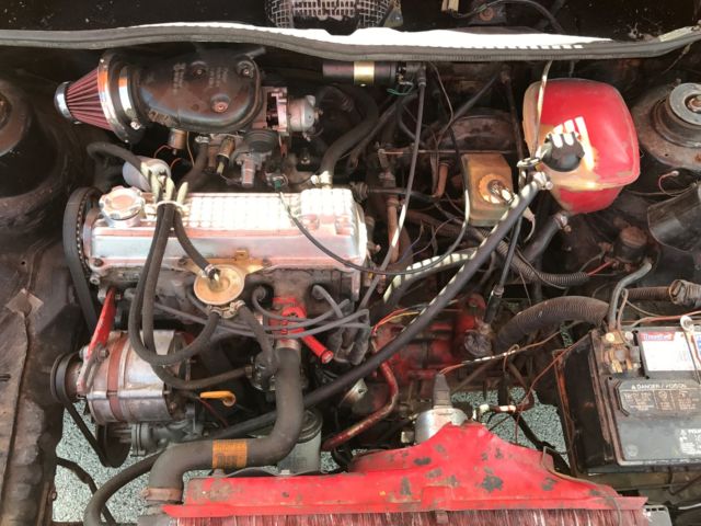 1986 Orange Volkswagen Rabbit Coupe