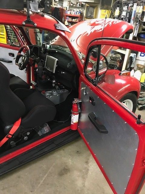 1973 Red Volkswagen Beetle - Classic Fastback