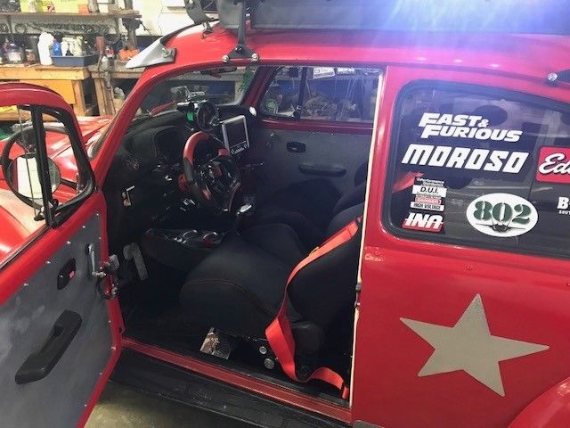 1973 Red Volkswagen Beetle - Classic Fastback