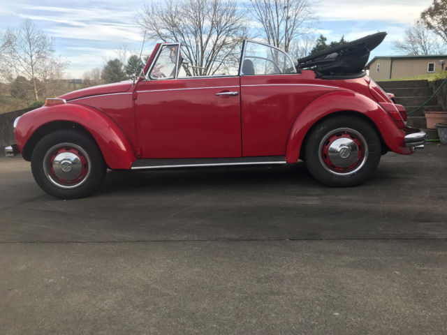 1971 Red Volkswagen Beetle - Classic Convertible