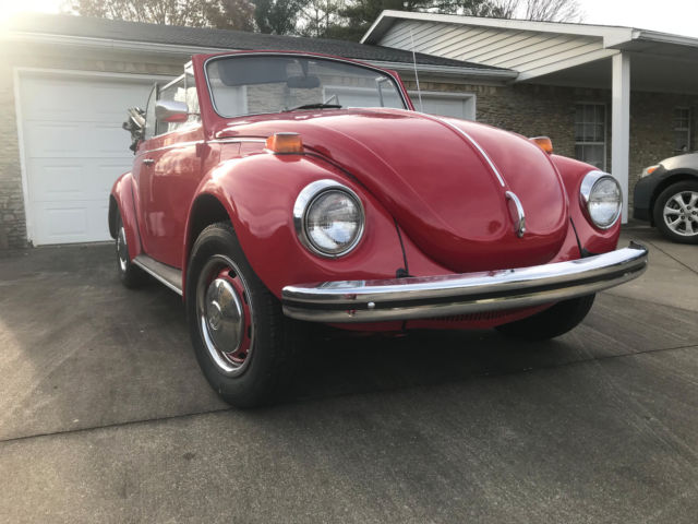 1971 Red Volkswagen Beetle - Classic Convertible