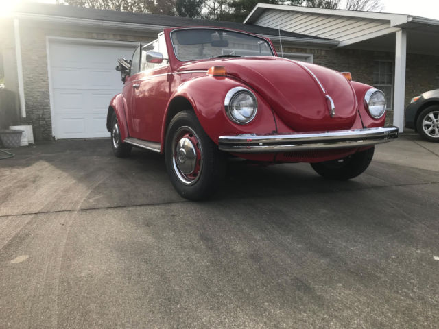 1971 Red Volkswagen Beetle - Classic Convertible