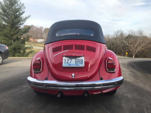 1971 Red Volkswagen Beetle - Classic Convertible