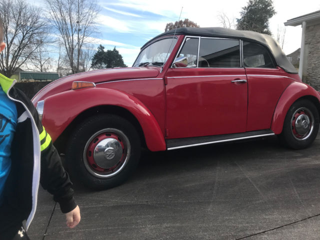 1971 Red Volkswagen Beetle - Classic Convertible
