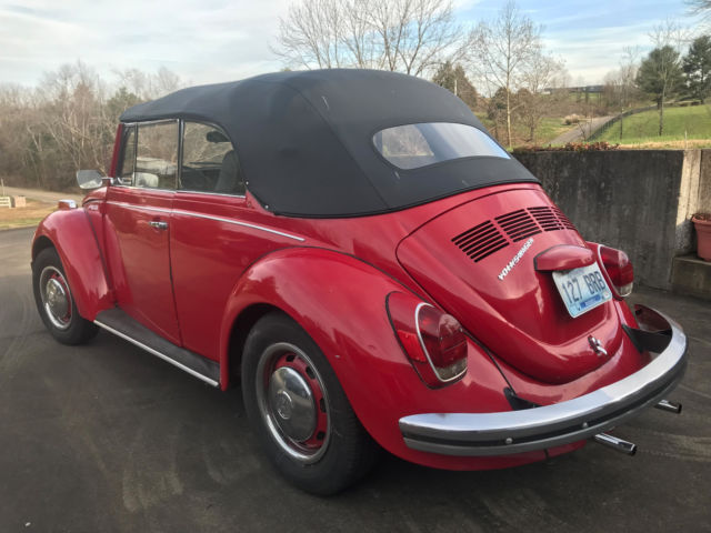 1971 Red Volkswagen Beetle - Classic Convertible