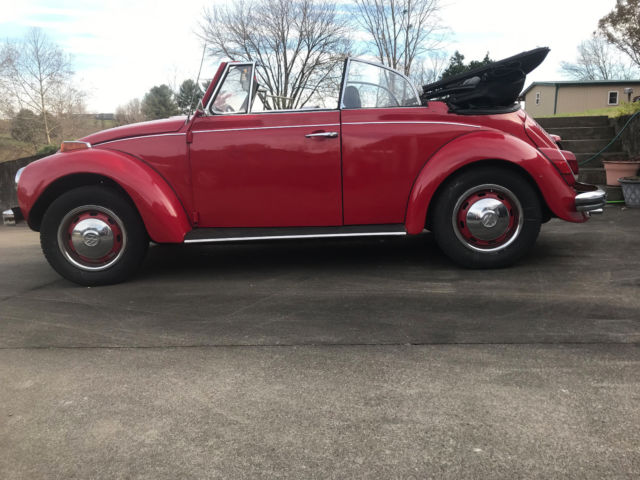 1971 Red Volkswagen Beetle - Classic Convertible
