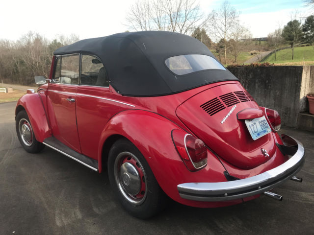 1971 Red Volkswagen Beetle - Classic Convertible