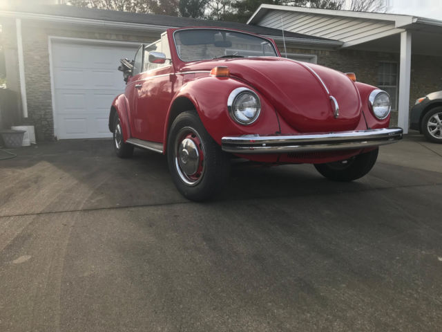 1971 Red Volkswagen Beetle - Classic Convertible