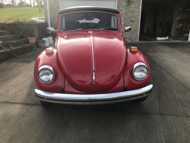 1971 Red Volkswagen Beetle - Classic Convertible