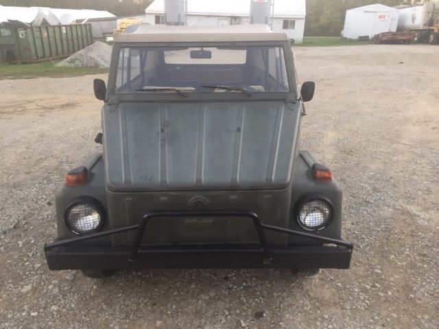 1973 OD Green Volkswagen Thing Convertible