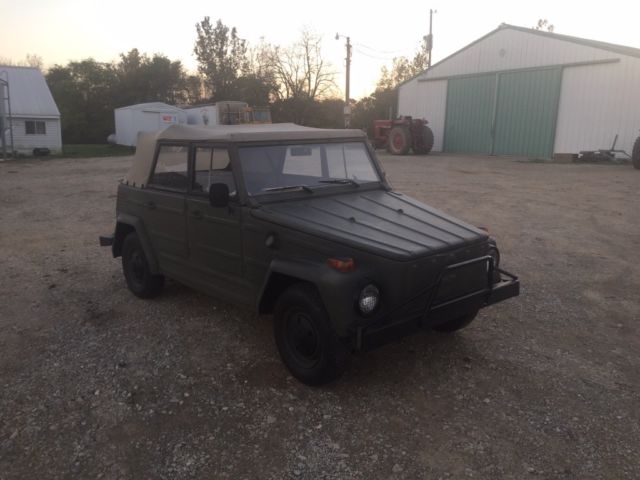 1973 OD Green Volkswagen Thing Convertible