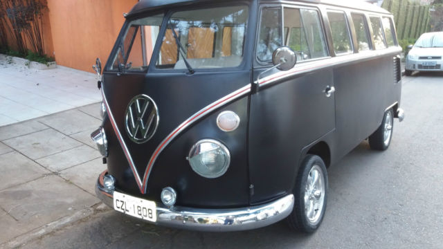 1969 Black Volkswagen Bus/Vanagon bus