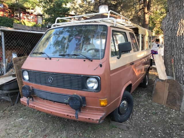 1982 Tan Volkswagen Bus/Vanagon Extended Crew Cab Pickup