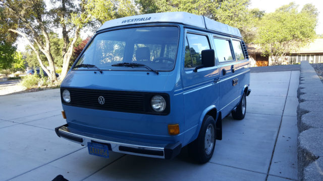 1980 Blue Volkswagen Bus/Vanagon Bus