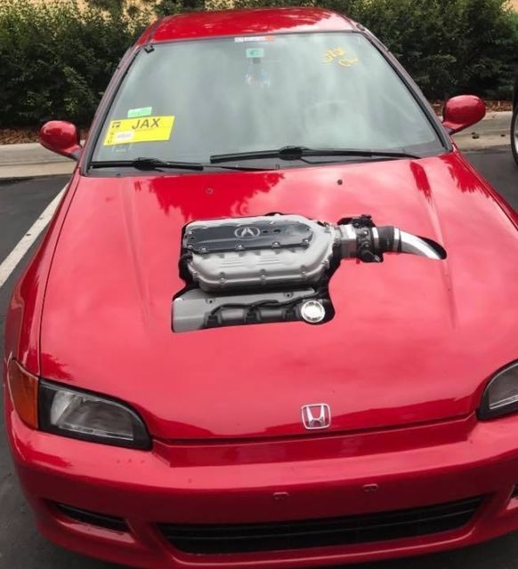 1994 Red Honda Civic