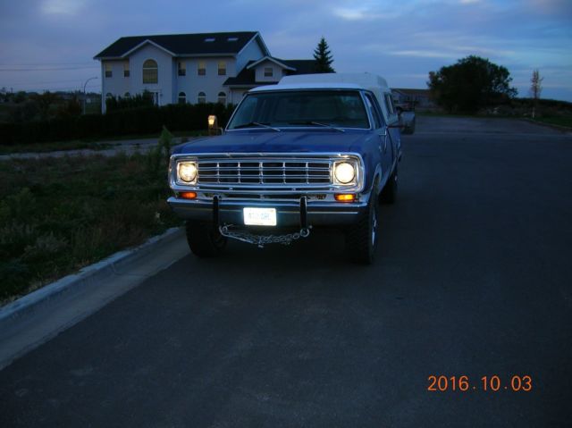 1975 Blue Dodge Other Pickups Extended Cab Pickup