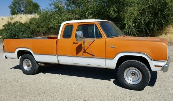 1976 Orange & Cream Dodge Power Wagon Extended Cab Pickup