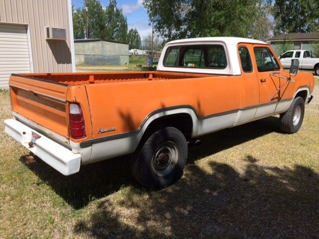 1976 Orange & Cream Dodge Power Wagon Extended Cab Pickup