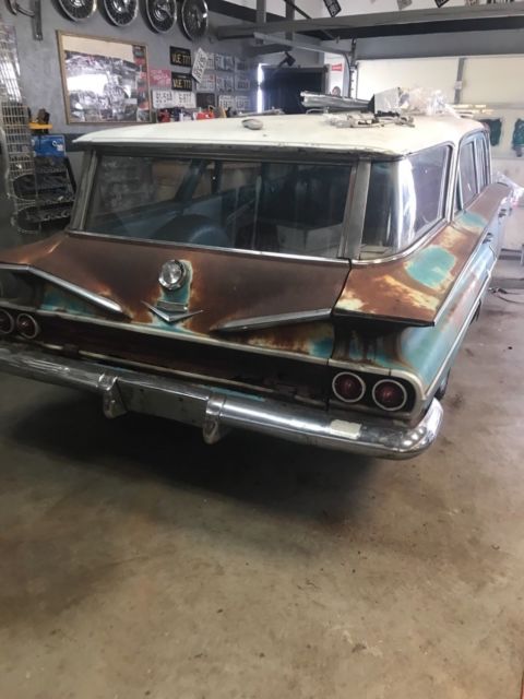 1960 Blue Chevrolet Impala Wagon