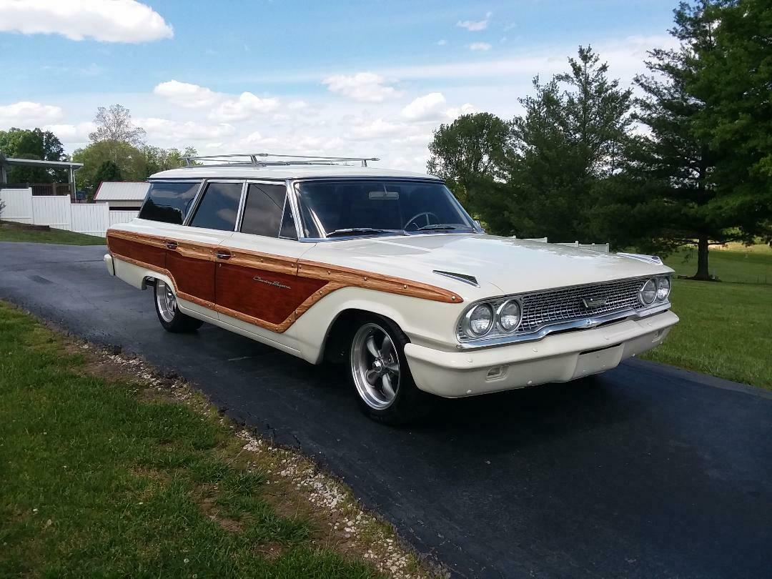 1963 White Ford Galaxie Wagon