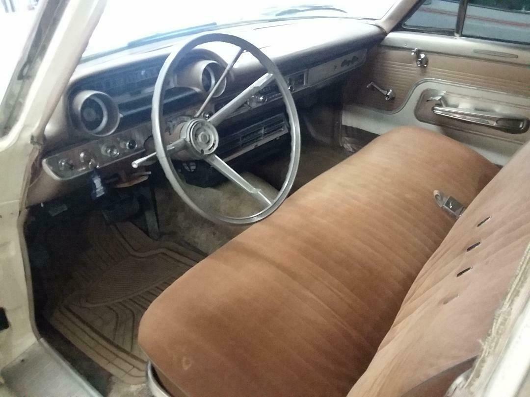 1963 White Ford Galaxie Wagon