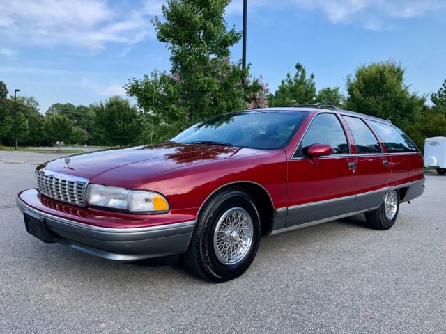 1994 Medium Garnet Red Metallic / Medium Gray Metallic Chevrolet Capriceold Wagon