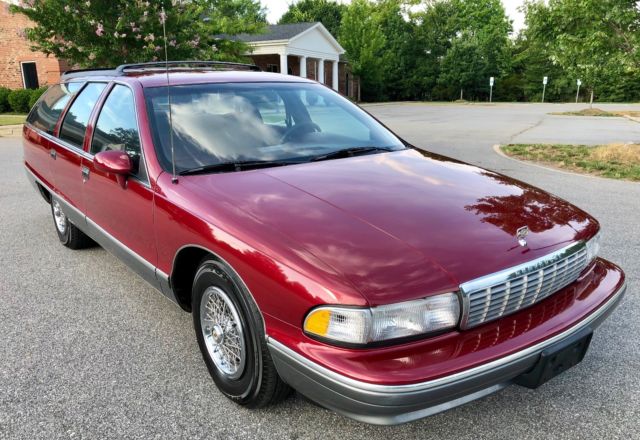1994 Medium Garnet Red Metallic / Medium Gray Metallic Chevrolet Capriceold Wagon