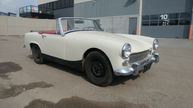 1966 White Austin Healey Sprite Convertible